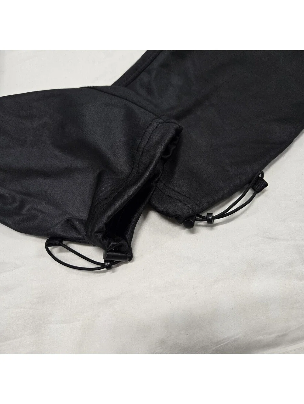 EUC Size M Men's ASVR Cinch Reflective Logo Jogger Pants Black Pockets DSG-0193